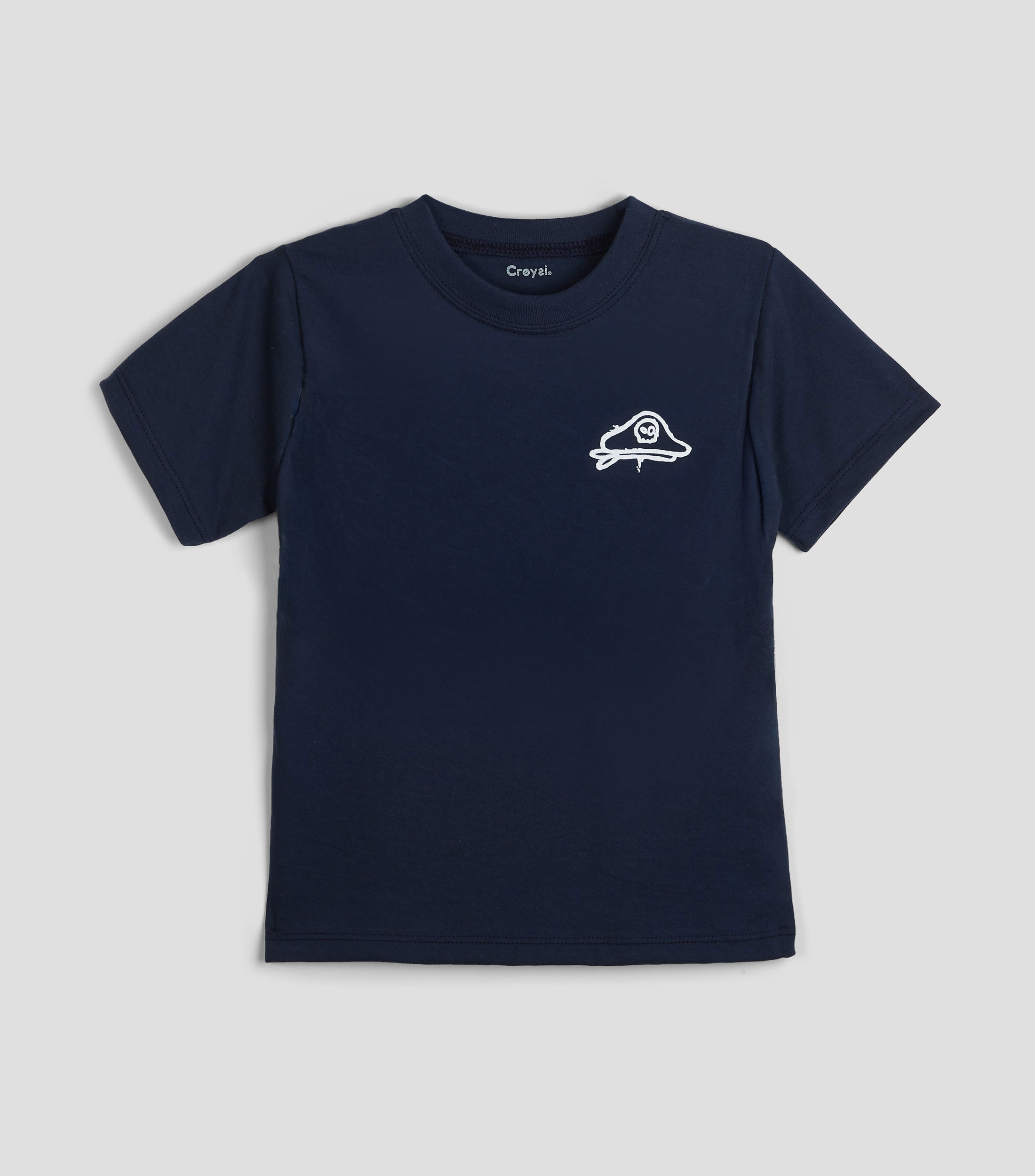 Playera cuello redondo manga corta estampada Niño